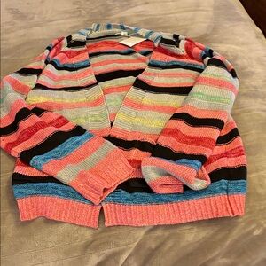Colorful Striped Cardigan